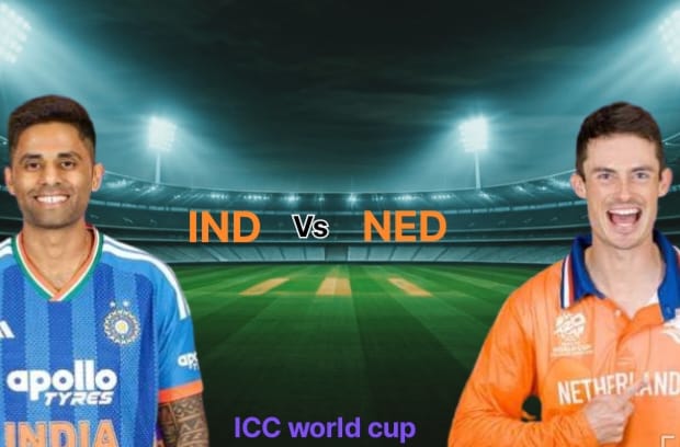 India vs Netherland match, India won by 17 runs